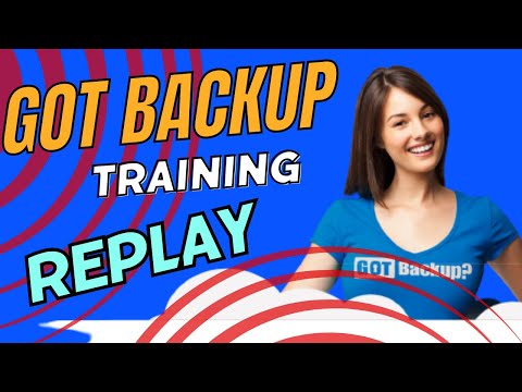 GotBackup WEBINAR / Training REPLAY & Back Office TOUR - Secure Your DATA & Earn 200% Commissions!