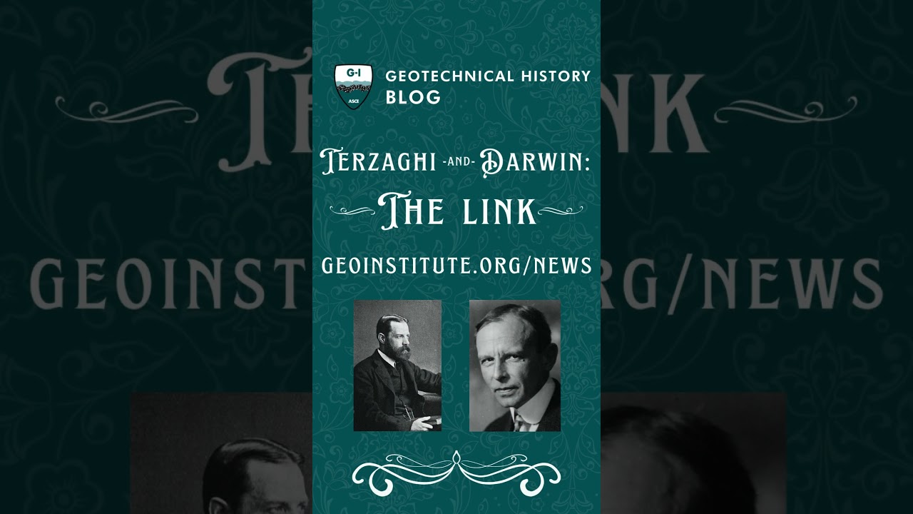 Geotechnical History Blog : The Darwin-Terzaghi Link #geotechnicalengineering #civilengineering