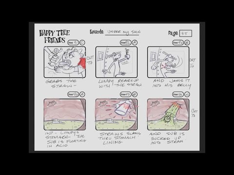 Happy Tree Friends TV Series Episode 12A - I've Got You Under My Skin - Storyboards