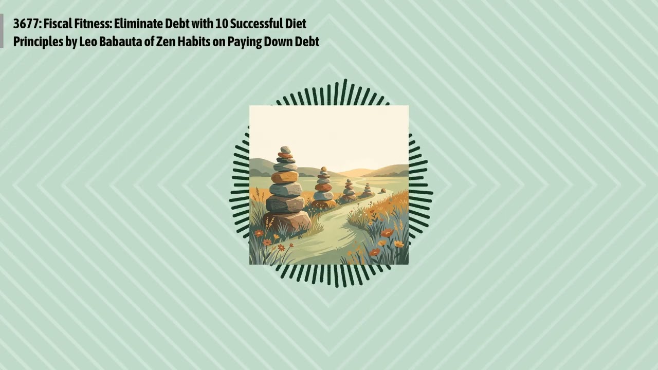 3677: Fiscal Fitness: Eliminate Debt with 10 Successful Diet Principles by Leo Babauta of Zen...