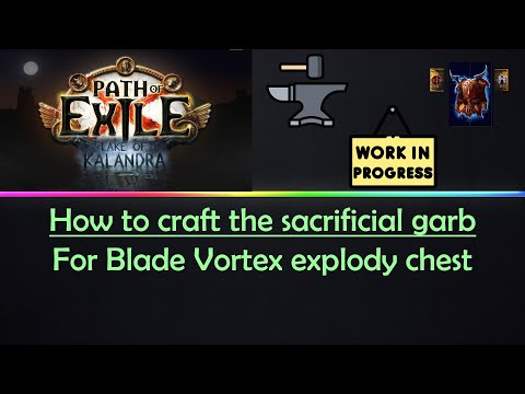 How to craft the BV explody sacrificial garb