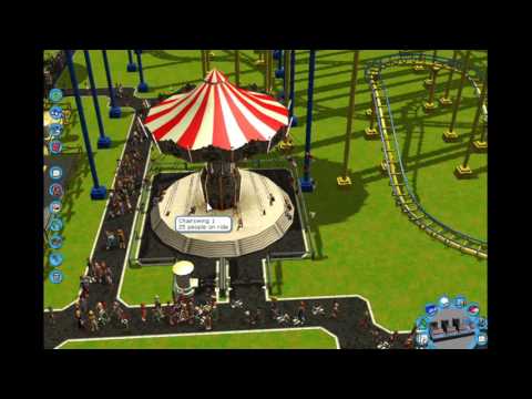 Rollercoaster Tycoon 3 park tour part 1