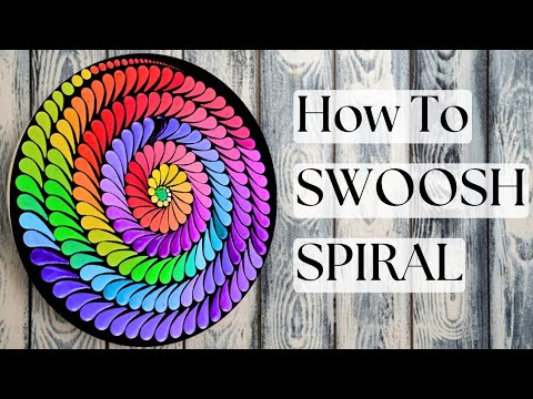 Learn To Create a Spiral : Dot Mandala Art Spiral | Swoosh Spiral ( practice sheets UPDATE!👇🏻)