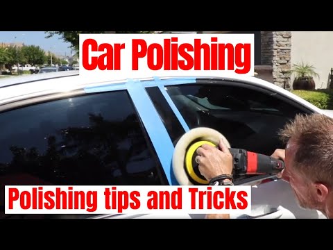 Car Polishing for Beginners: polishing black car trim