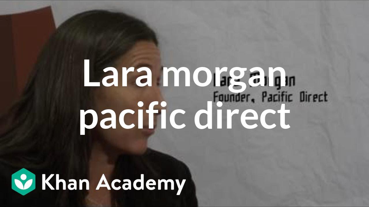 Lara Morgan - Founder of Pacific Direct | Entrepreneurship | Khan Academy - YouTube