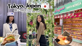 Tokyo Travel Vlog Pt. 2 | Japan Trave Guide 2023 | TeamLab Planets, Robot Hotel, Tsukiji Market