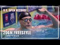 Luke Hobson Chases Down U S Open Record In 200M Freestyle 2025 Toyota National Championships