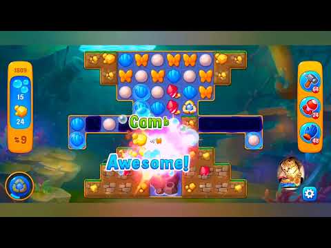 фишдом 2022  #  1809 уровень - прохождение без бустеров # Fishdom,   1809  level - no Boosters.