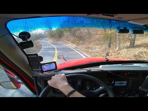 Trucking through twisty, hilly roads. Rookie Trucking Life.