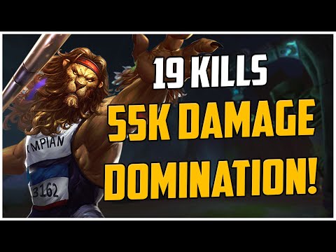 19 KILLS - 55K DAMAGE DOMINATION! ANHUR RANKED SMITE S10