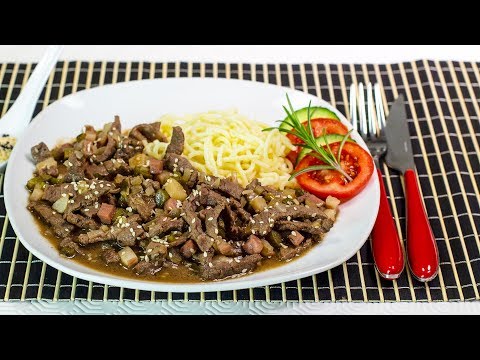 Schnelles ROULADEN GESCHNETZELTES