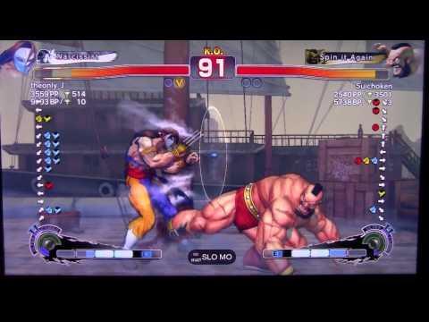 SSF4 AE theonly_J (VEGA) VS Suichoken (ZANGIEF) AMERICAN RANKED MATCH 2