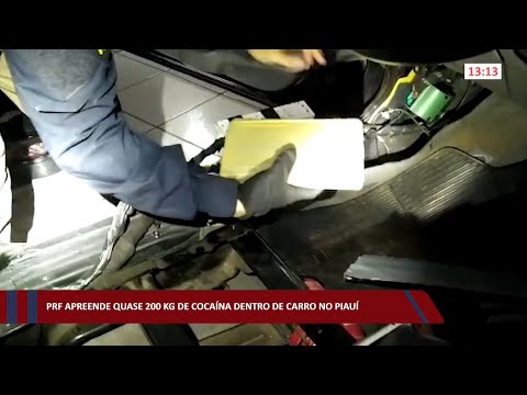 PRF apreende quase 200kg de cocaína dentro de carro no Piauí 18 07 2022