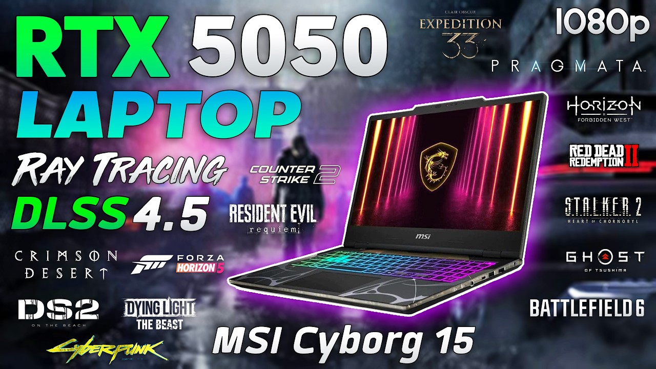 RTX 5050 Laptop - What Can the Cheapest 5000-Series Mobile GPU Do in Games?