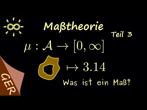 Maßtheorie - Teil 3 - Was ist ein Maß? [darkmode]