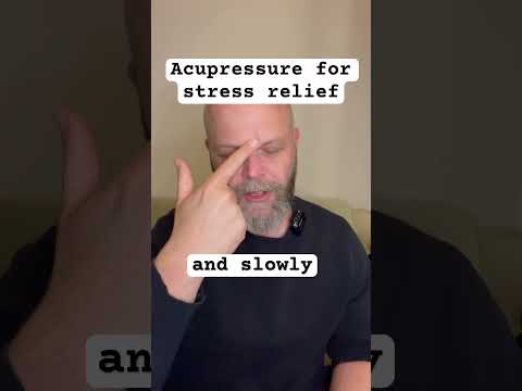 Acupressure for stress relief yin tang