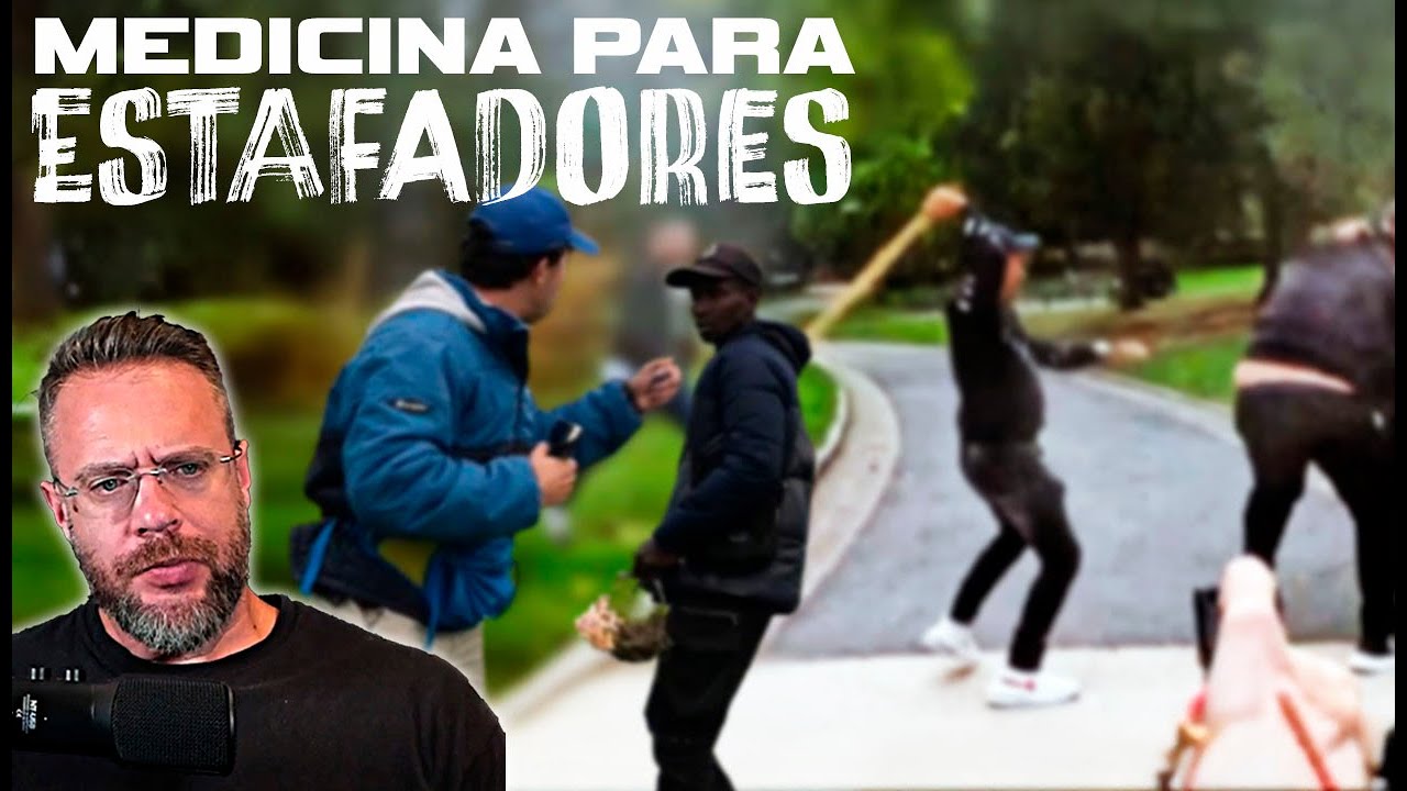 YOUTUBER A GOLPES CON LOS TRILEROS DE PARIS.