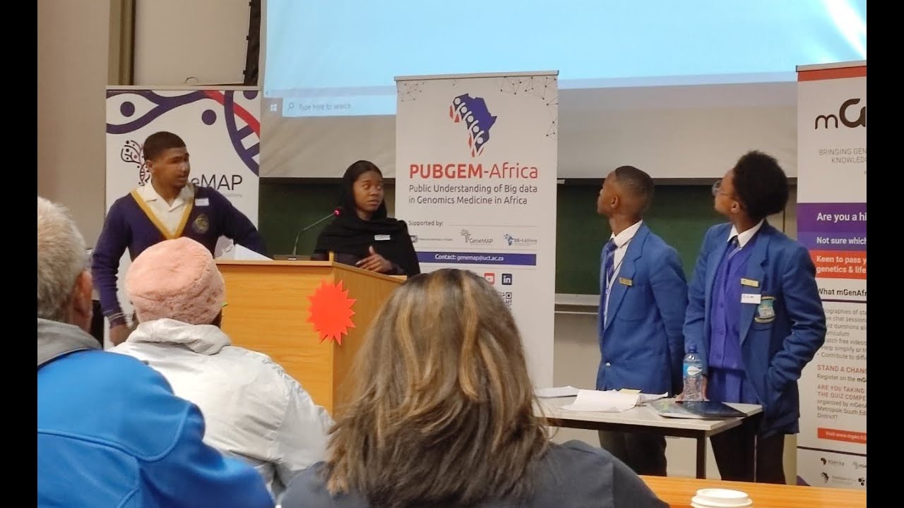 PUBGEM-Africa- A public engagement Café with high school learners: Ethics of genomics and big data.
