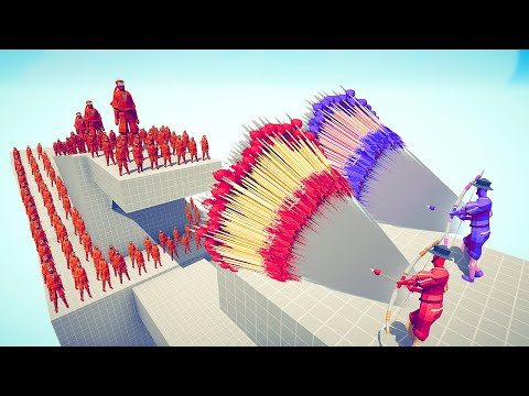 100x NINJA + GIANT vs DUO GODS - Totally Accurate Battle Simulator TABS