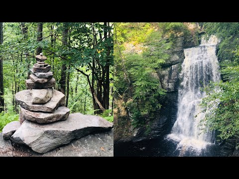 #Bushkill waterfall Natural Beauty Natural vlog|| water Real sounds So peaceful nature 🌿Part2