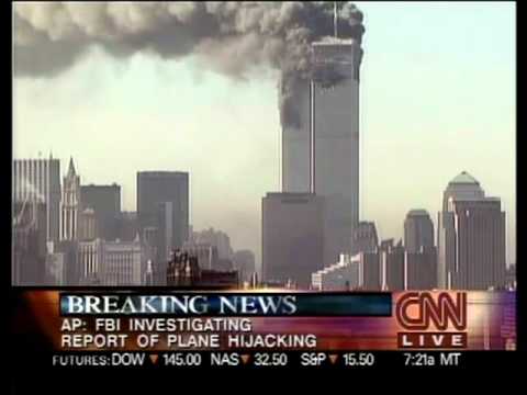 CNN 9/11 LIVE Coverage 9:15 A.M - 9:30 A.M