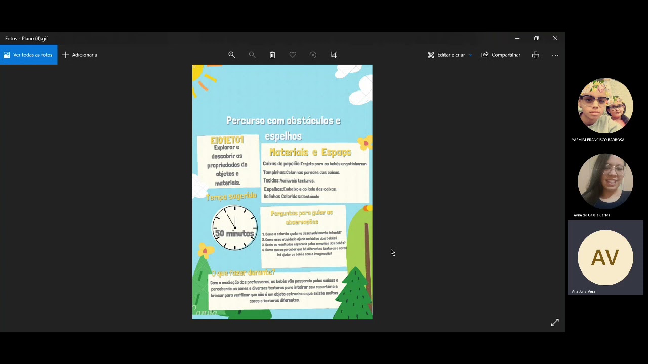 Espaços, tempos, quantidade, relação e transformação - 1° ano Pedagogia - 2021