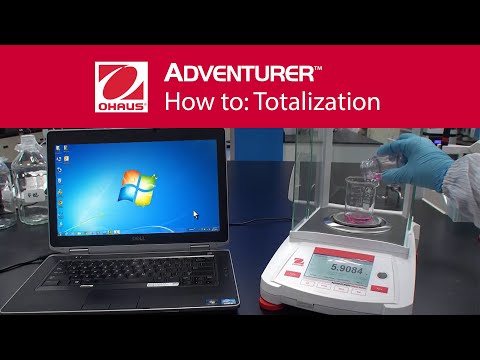 Jak wykonać sumowanie przy użyciu wag OHAUS z serii Adventurer® AX