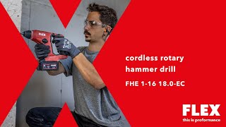 FLEX FHE 1-16 18.0-EC TC 2.5/Set, Kompaktní a lehké 18 V aku vrtací kladivo