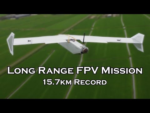 Narrated Long Range FPV Record Flight - 15.7km Lake Cruise