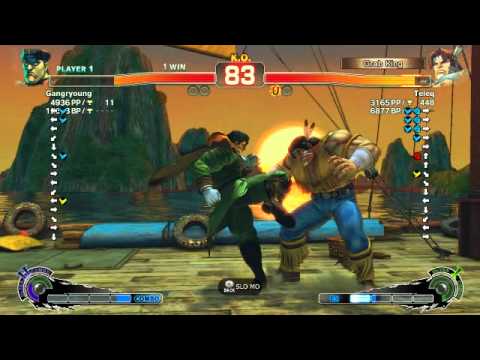 Fightplay 19/08/11 SSF4AE: Teleq (T.Hawk) vs Gangryoung (M.Bison)