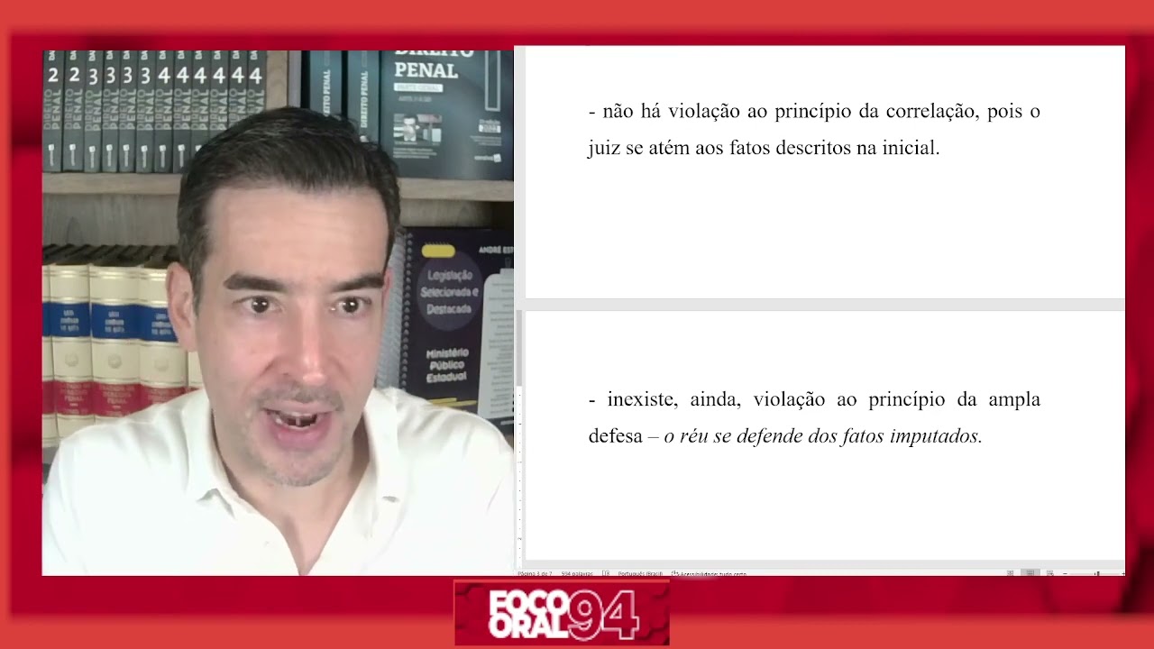 Princípio da Correlação - "Emendatio e Mutatio Libelli"