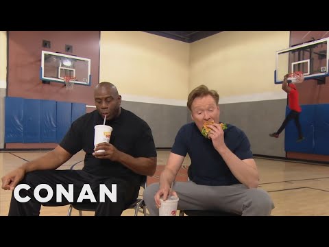 Conan Plays Horse With Magic Johnson | CONAN on TBS