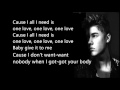 Justin Bieber- One Love (Lyrics)