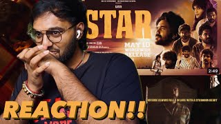 Star Official Trailer | REACTION!! | Kavin | Elan | Yuvan Shankar Raja | Lal, Aaditi, Preity