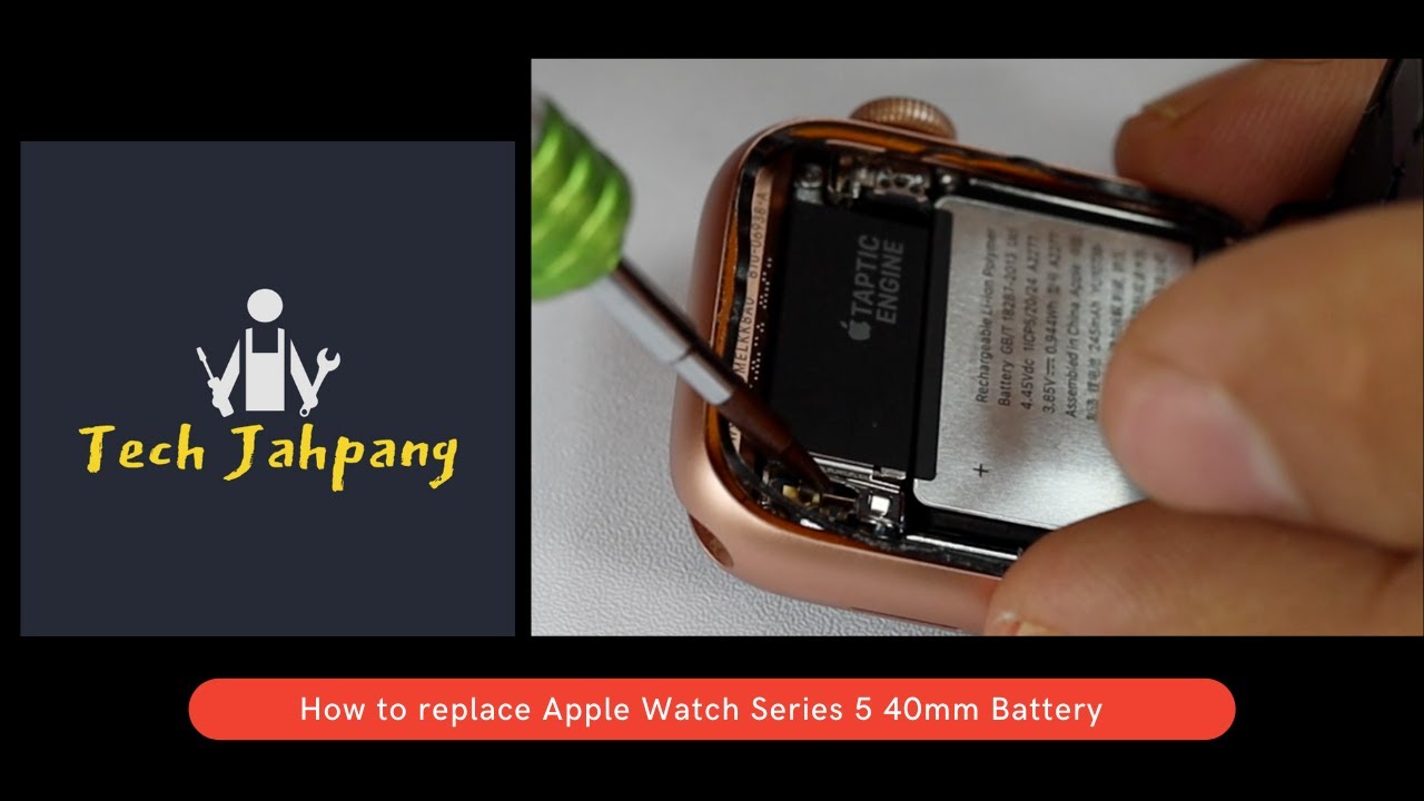 How to replace the battery on Apple Watch Series 5 40mm (5 mins)