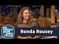 RONDA ROUSEY Demonstrates Infamous Armbar on.