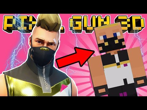 how to make drift in pixel gun 3d fortnite skin tutorial - dessin fortnite skin facile pixel