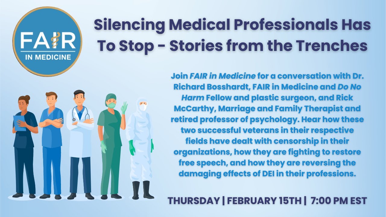 Silencing Medical Professionals Has To Stop - Stories from the Trenches