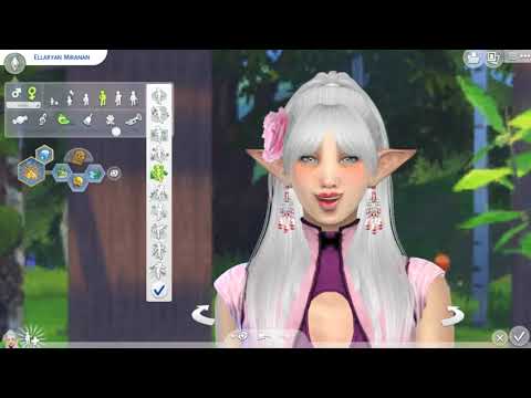 sims premium cc download gray-haired female Ellaryan Miranan by Bonita100 Cas Video Preview