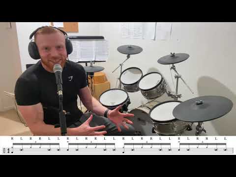 The Paradiddle-Diddle Groove - One Minute Drum Lesson