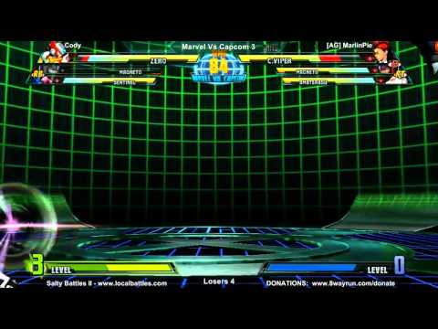 Salty Battles II - MvC3 L4 - Cody VS [AG] MarlinPie