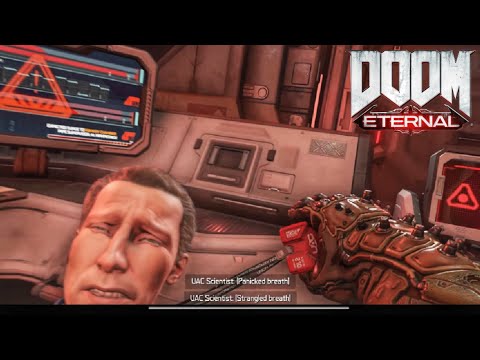 Humans meet Doomguy - All Human Interactions With Doomguy (DOOM Eternal)