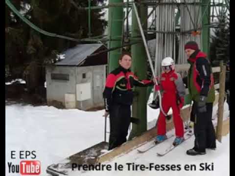 Débutant ski - Prendre le tire-fesses