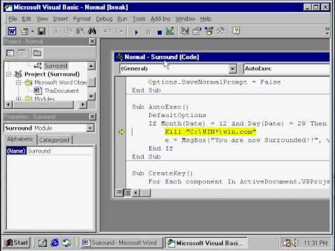 Surround Macro Virus