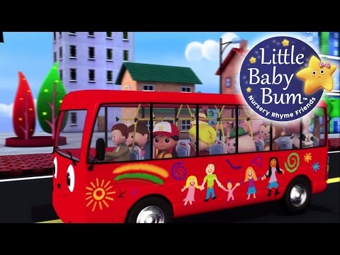 Wheels On The Red Bus | Nursery Rhymes for Babies by LittleBabyBum - ABCs and 123s