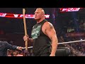 Brock Lesnar breaks Kane's ankle: Raw, July 13, 2015