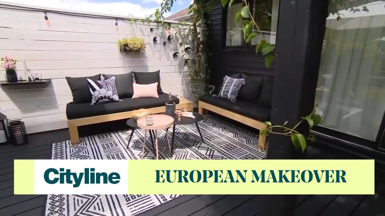 A contemporary European backyard makeover