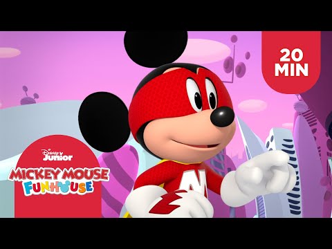 Jogue como super-heróis com Mickey e seus amigos! | Compilado de 20 minutos | Mickey Mouse Funhouse