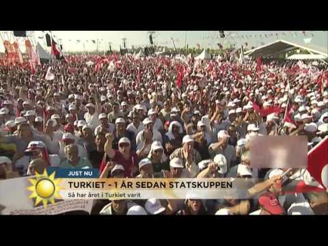 Ett år sen statskuppen i Turkiet - pressfriheten fortsatt hotad - Nyhetsmorgon (TV4)