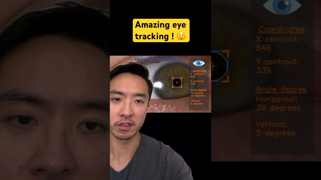 Amazing eye tracking ! 😲 #computervision #robotics